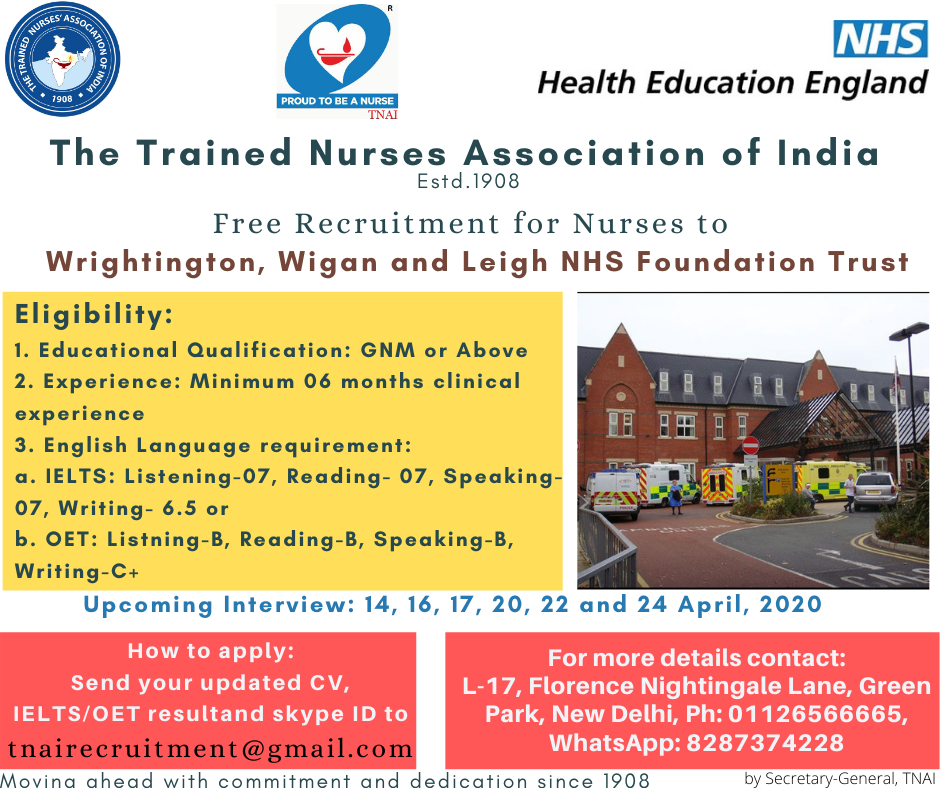 Upcoming Interviews to Wrightington, Wigan and Leigh NHS Foundation Trust- United Kingdom