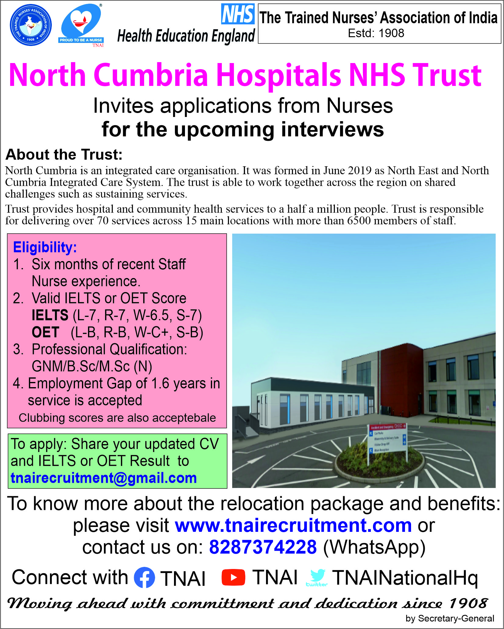 Free Recruitment for Nurses to UK