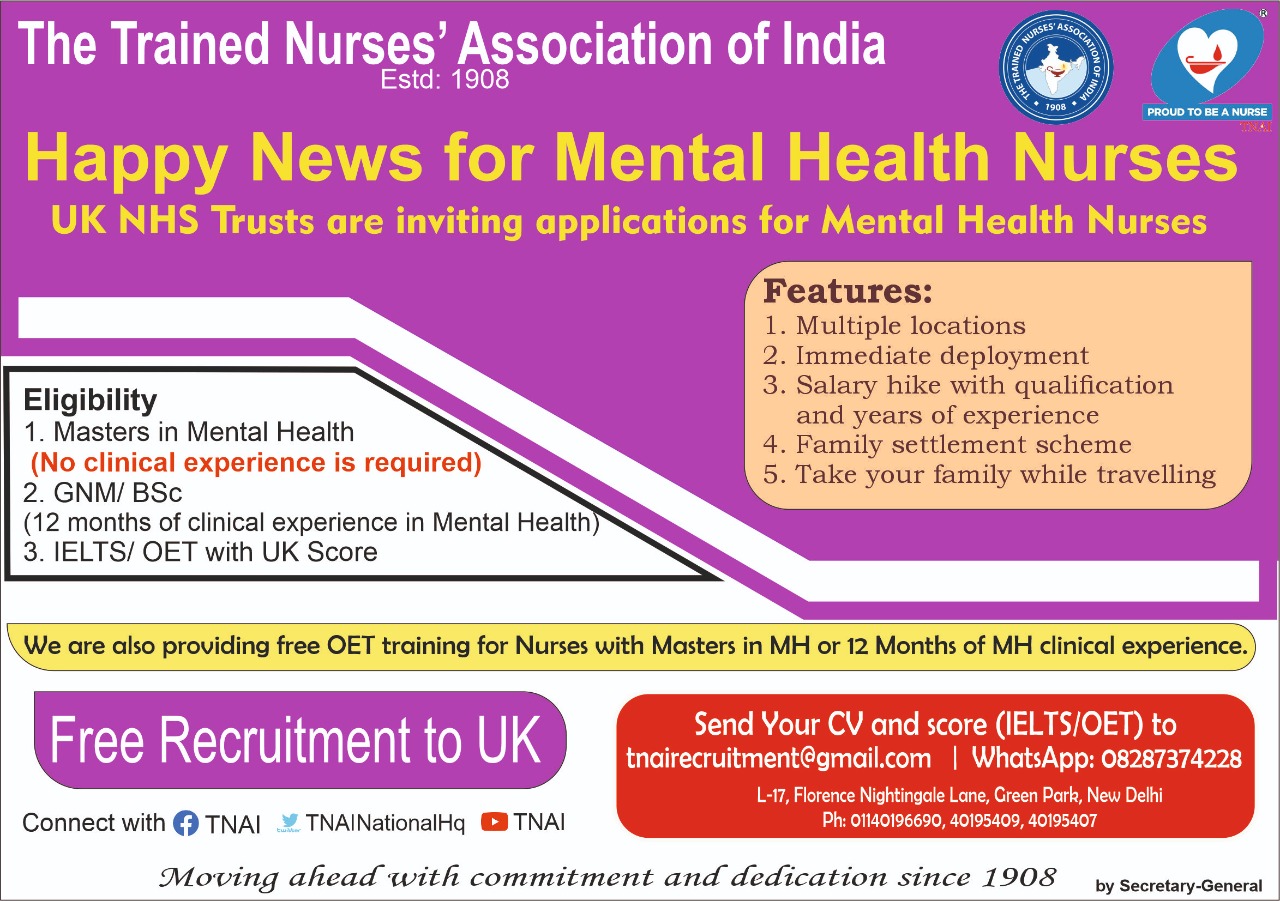 Happy News for Mental Health Nurses